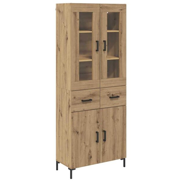 vidaXL Haut Armoire 2 Pièces Chêne artisanal Bois d'ingénierie