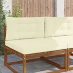 vidaXL Coussin de canapé d'extérieur 2 Pièces Crème Polyester