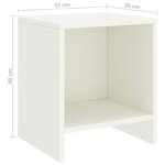 vidaXL Tables de chevet 2 Pièces Blanc 35x30x40 cm Bois de pin massif