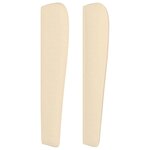 vidaXL Tête de lit avec oreilles Crème 183x23x118/128 cm Tissu