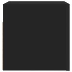 vidaXL Meuble TV mural Noir 30 5x30x30 cm