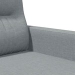 vidaXL Fauteuil Gris clair 60 cm Tissu