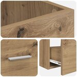 vidaXL Meuble de salle de bain avec évier Chêne artisanal