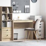 vidaXL Bureau d'écriture Chêne Sonoma Bois d'ingénierie 90 x 40 x 76 cm
