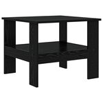 vidaXL Table basse Chêne noir 57 x 55 x 45 cm Bois d'ingénierie