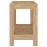 vidaXL Table d'appoint de salle de bain 60x30x45cm bois de teck solide