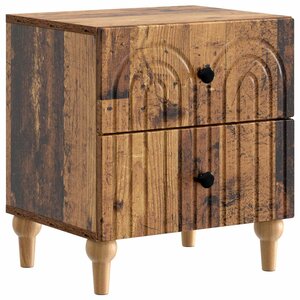 vidaXL Cabinet de chevet avec tiroir Bois ancien 43 x 34 5 x 48 cm