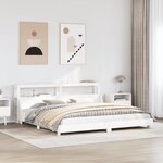 vidaXL Cadre de lit sans matelas blanc 180x200 cm bois massif de pin
