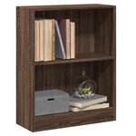 vidaXL Bibliothèque Chêne marron 60x24x76 cm Bois d'ingénierie