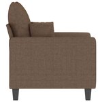 vidaXL Fauteuil Marron 60 cm Tissu