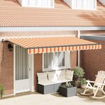 vidaXL Auvent Rétractable Jaune 400 x 200 cm tissu