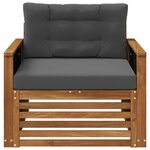 vidaXL Sofa de milieu extérieur Naturel
