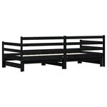vidaXL Lit de jour et lit gigogne sans matelas 80x200 cm bois massif