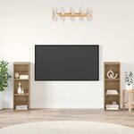 vidaXL Ensemble meuble TV 2 Pièces chêne artisanal 107 x 35 x 37 cm