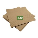 Pack and Move - Lot 20 Intercalaires Carton Séparation Assiettes - 29.5 X 29.5 CM - Plaque carton - Protection Vaisselle Déménagement et Stockage