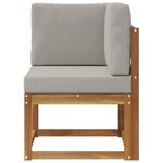 vidaXL Canapé d'angle extérieur Bois d'Acacia Massif