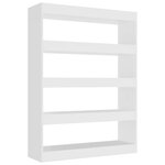 vidaXL Bibliothèque/Séparateur de pièce Blanc 100x30x135 cm