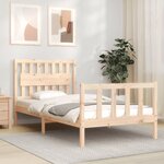 vidaXL Cadre de lit sans matelas 100x200 cm bois massif de pin