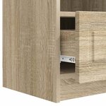 vidaXL Meuble TV Chêne Sonoma 102 x 34 5 x 47 cm Bois d'ingénierie
