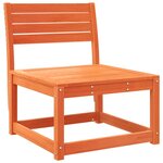 vidaXL Canapé de jardin avec coussins cire marron bois pin massif