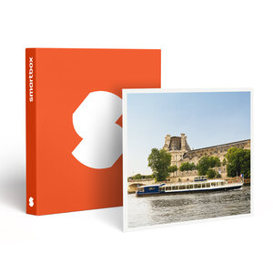 SMARTBOX - Coffret Cadeau Croisière gourmande d’1h45 sur la Seine avec dîner Menu 3 plats et vin sur le Paris en Scène - Gastronomie