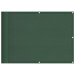 vidaXL Écran de balcon vert foncé 75x1000 cm 100  polyester oxford