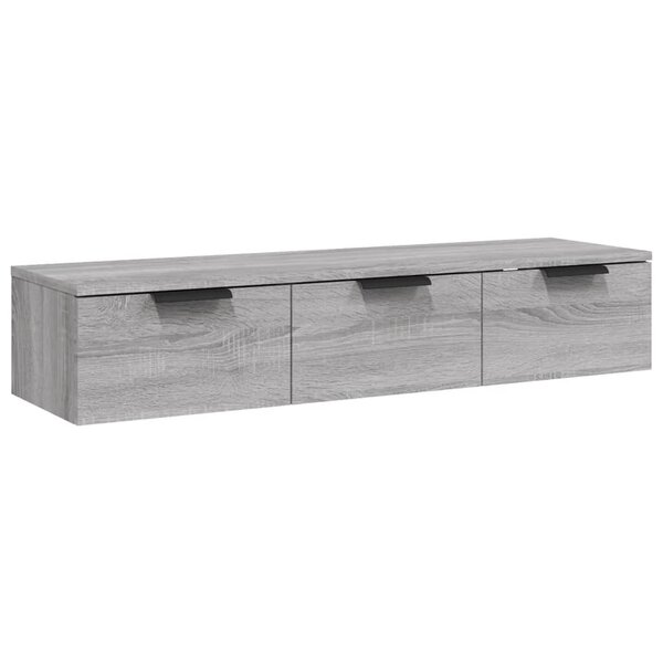 vidaXL Armoire murale Sonoma gris 102x30x20 cm Bois d'ingénierie