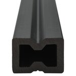 vidaXL Panneaux de terrasse solides et accessoires WPC 10 m² 4 m Teck