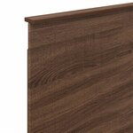 vidaXL Tête de lit avec tête de lit Chêne brun 75 cm Bois d'ingénierie