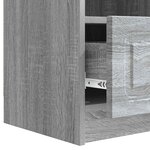 vidaXL Meuble TV Sonoma gris 102 x 34 5 x 47 cm Bois d'ingénierie