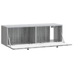 vidaXL Meuble TV mural Sonoma gris 98 x 31 x 30 cm Bois d'ingénierie