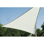 Perel Voile d'ombrage  hydrofuge  5 x 5 x 5 m  160 g/m²  polyester  triangulaire  crème