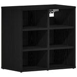 vidaXL Cabinet à chaussures avec étagère Chêne noir 52 x 30 x 50 5 cm