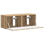 vidaXL Meuble TV mural 2 Pièces Chêne artisan 60 x 31 x 29.5 cm