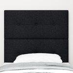Headboard LED vidaXL Noir 90 cm Tissu