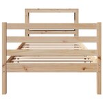 vidaXL Cadre de lit sans matelas 90x190 cm bois de pin massif