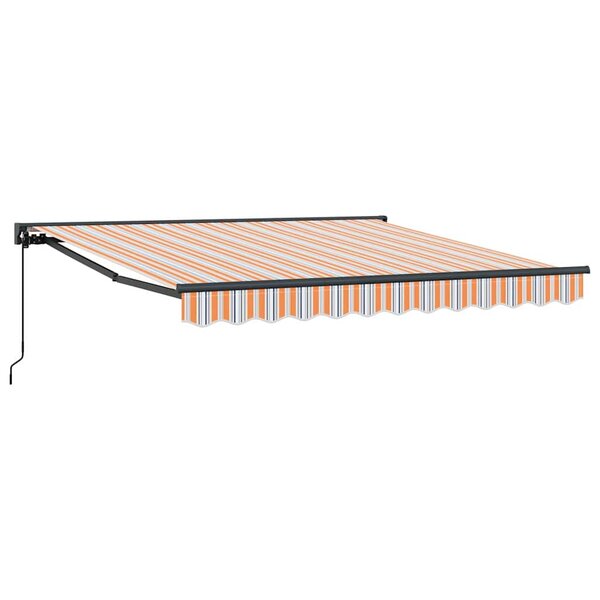 vidaXL Auvent Rétractable Rayure Multicolore 300x250 cm tissu