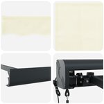 vidaXL Store rétractable automatique crème 300x250 cm