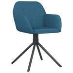 vidaXL Chaises pivotantes à manger lot de 2 Bleu Velours
