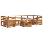 vidaXL Ensemble de canapés d'extérieur 8 pc Naturel