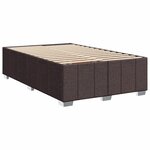 vidaXL Cadre de lit sans matelas marron foncé 120x200 cm tissu