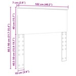 vidaXL Tête de lit Chêne brun 100 cm Bois d'ingénierie