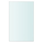 vidaXL Panneaux d'étagère 2 Pièces Verre Transparent 20 x 12 cm