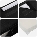 vidaXL Tête de lit capitonnée Marron et Noir 100 cm Pin massif