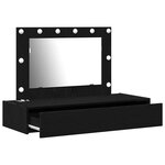 vidaXL Table de Toilette Noir 100 x 40 x 70 cm Bois d'ingénierie