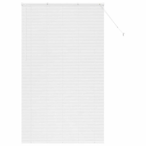 vidaXL Store de Fenêtre avec des rideaux Blanc Aluminium