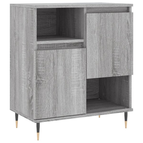 vidaXL Buffet Sonoma gris 60x35x70 cm Bois d'ingénierie