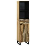 vidaXL Ensemble de mobilier de salle de bain avec tiroir 4 Pièces Marron