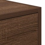 vidaXL Meuble TV chêne marron 60x31x25 5 cm bois d'ingénierie