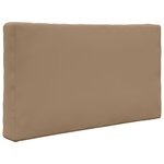 vidaXL Coussin de canapé d'extérieur 3 Pièces Taupe Polyester